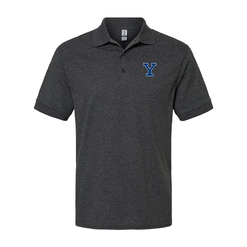 Men's Yale Bulldogs Gildan Dry Blend Jersey Polo